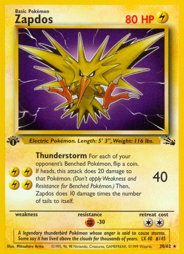 Zapdos (Fossil 30)