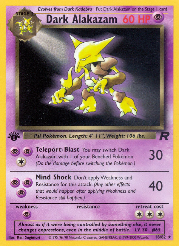 Dark Alakazam (Team Rocket 18)