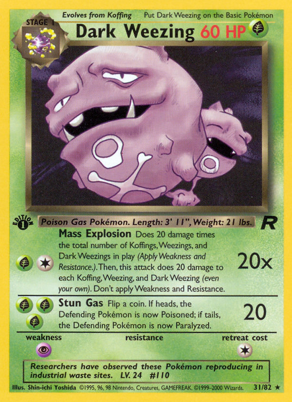 Dark Weezing (Team Rocket 31)