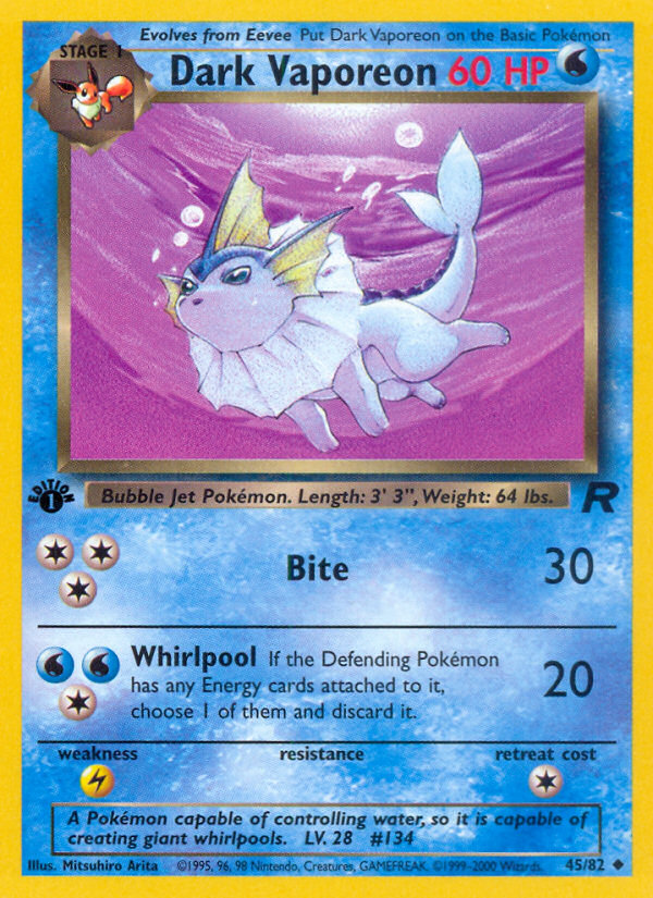 Dark Vaporeon (Team Rocket 45)