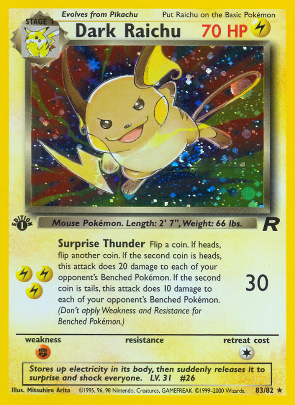 Dark Raichu (Team Rocket 83)
