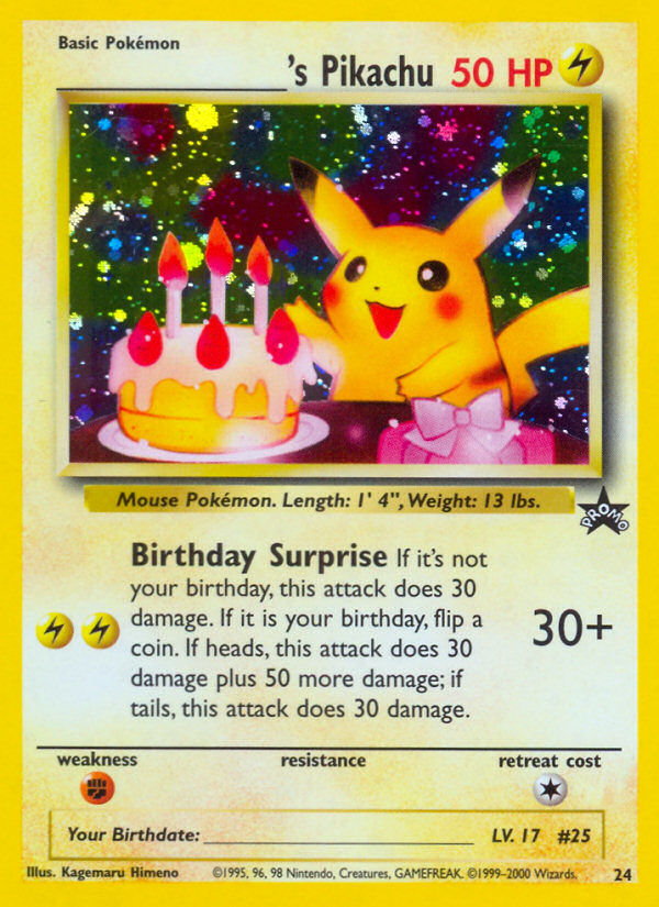 _____'s Pikachu (Wizards Black Star Promos 24)