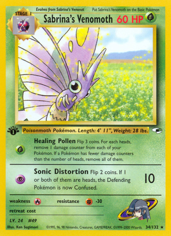 Sabrina's Venomoth (Gym Heroes 34)