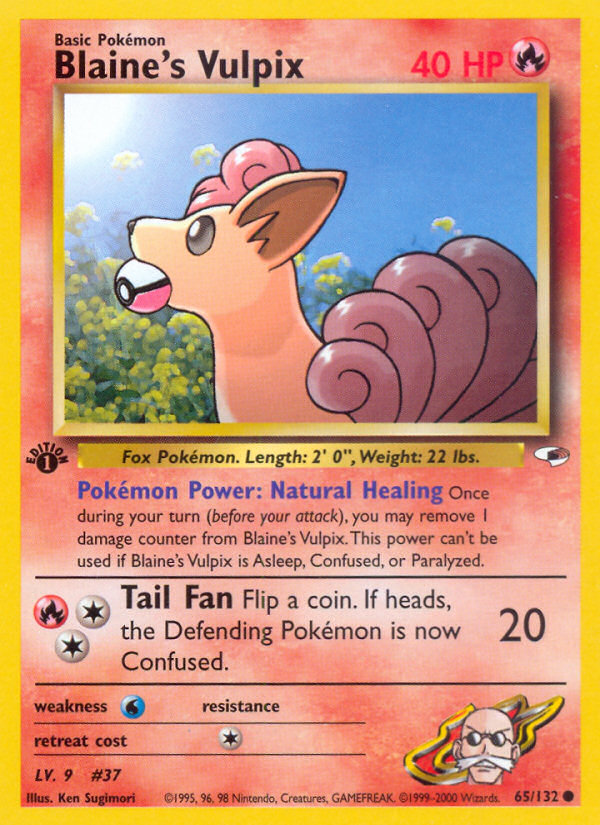 Blaine's Vulpix (Gym Heroes 65)
