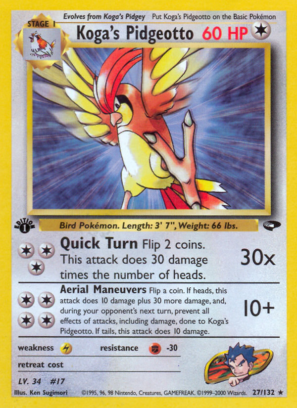 Koga's Pidgeotto (Gym Challenge 27)