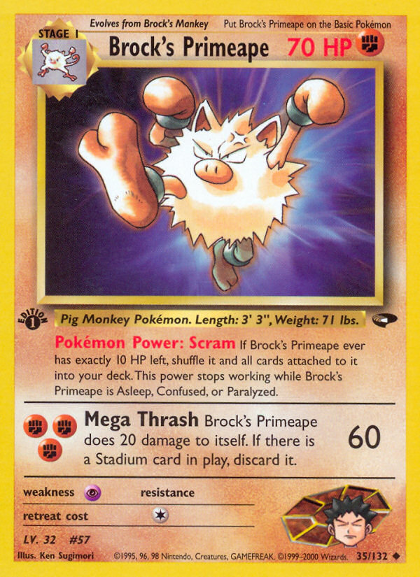 Brock's Primeape (Gym Challenge 35)