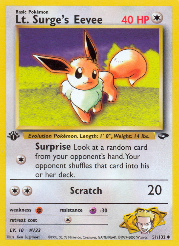 Lt. Surge's Eevee (Gym Challenge 51)