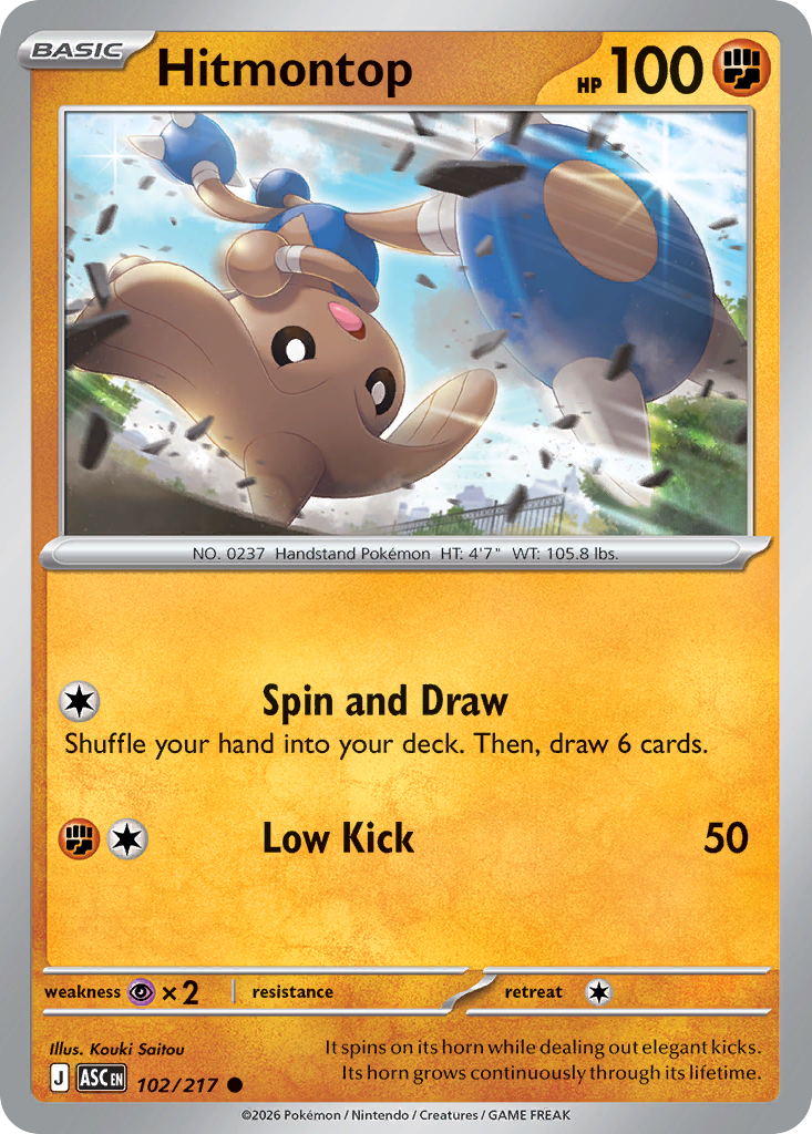 Hitmontop (Ascended Heroes 102)