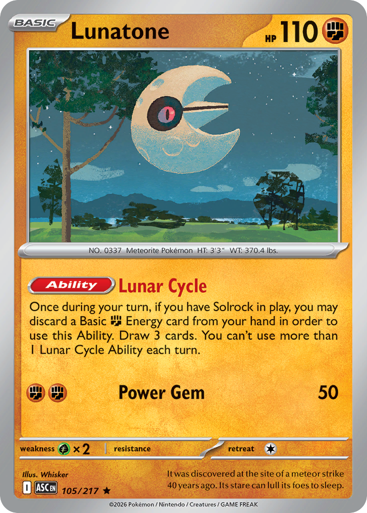 Lunatone (Ascended Heroes 105)