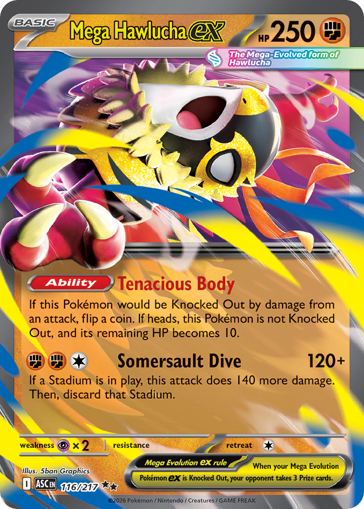 Mega Hawlucha ex (Ascended Heroes 116)
