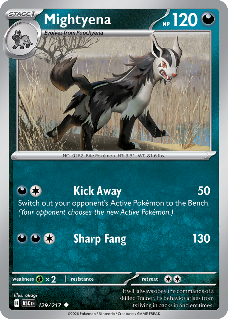 Mightyena (Ascended Heroes 129)