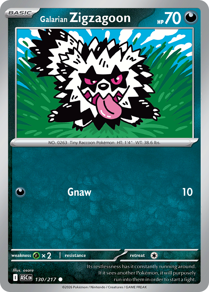 Galarian Zigzagoon (Ascended Heroes 130)