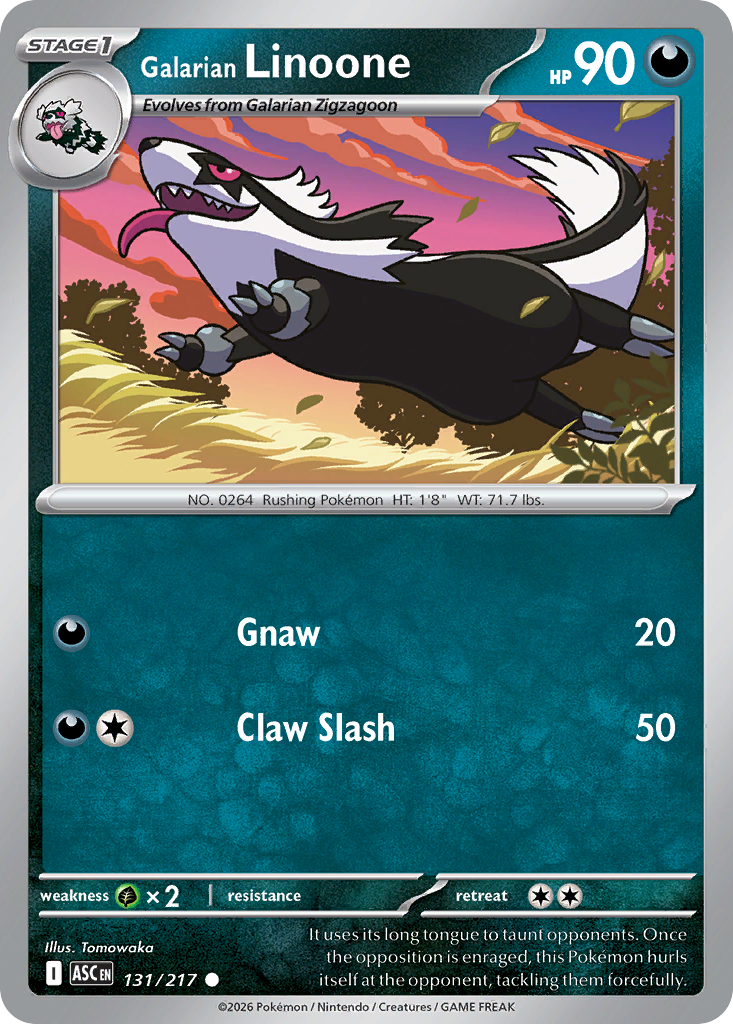 Galarian Linoone (Ascended Heroes 131)