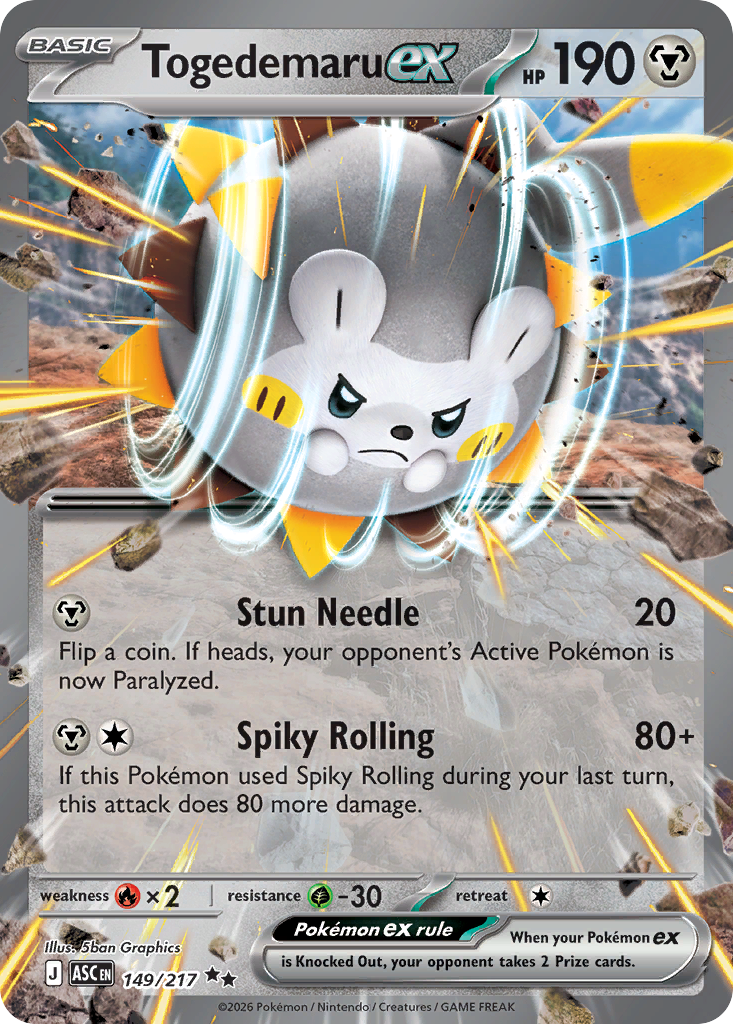 Togedemaru ex (Ascended Heroes 149)