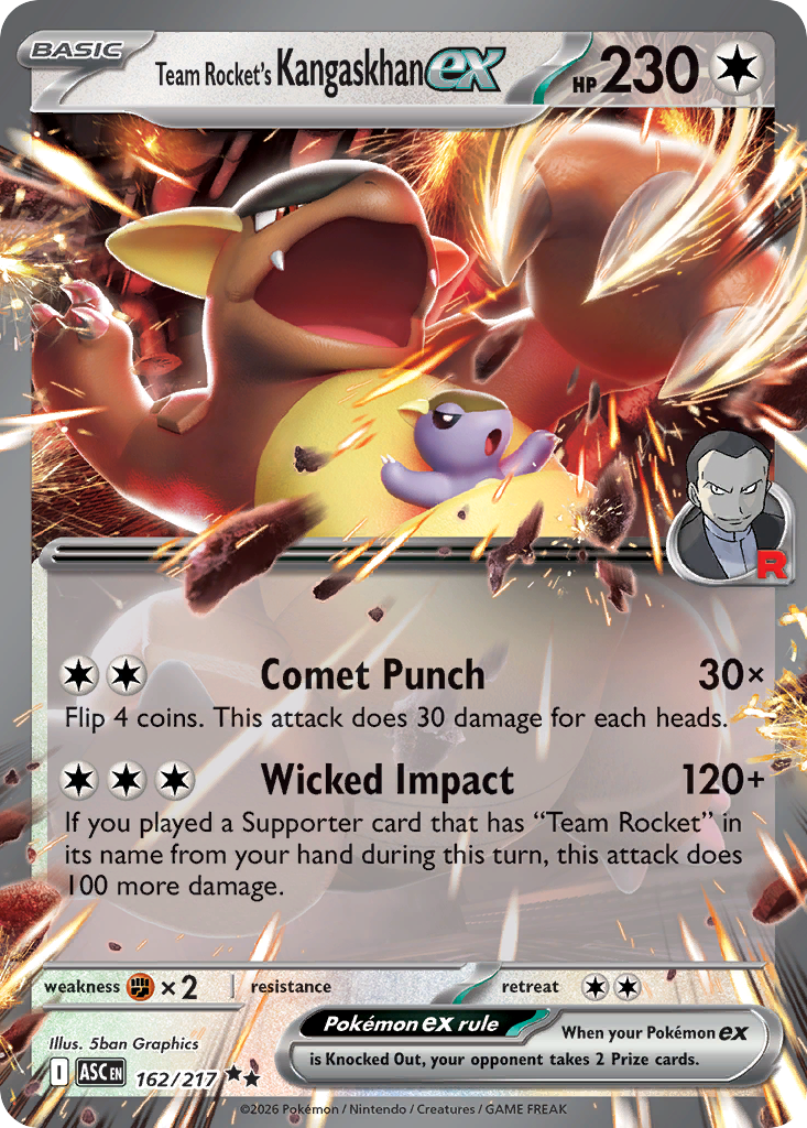 Team Rocket's Kangaskhan ex (Ascended Heroes 162)