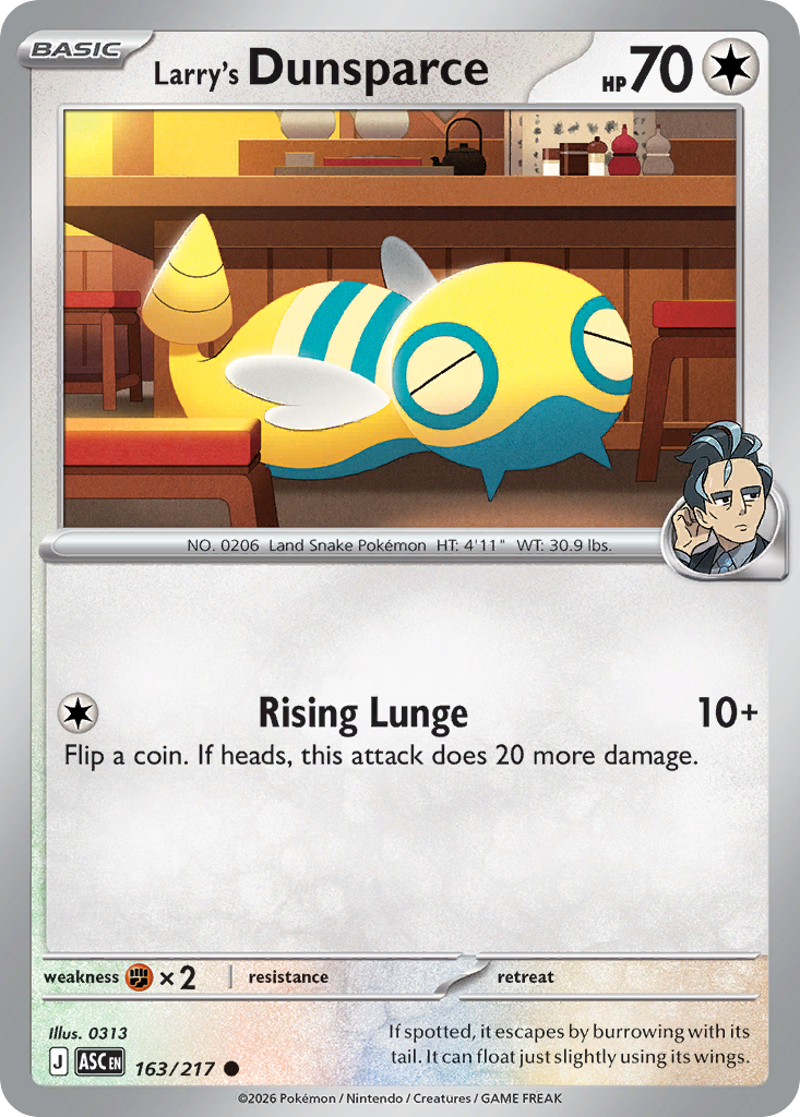 Larry's Dunsparce (Ascended Heroes 163)