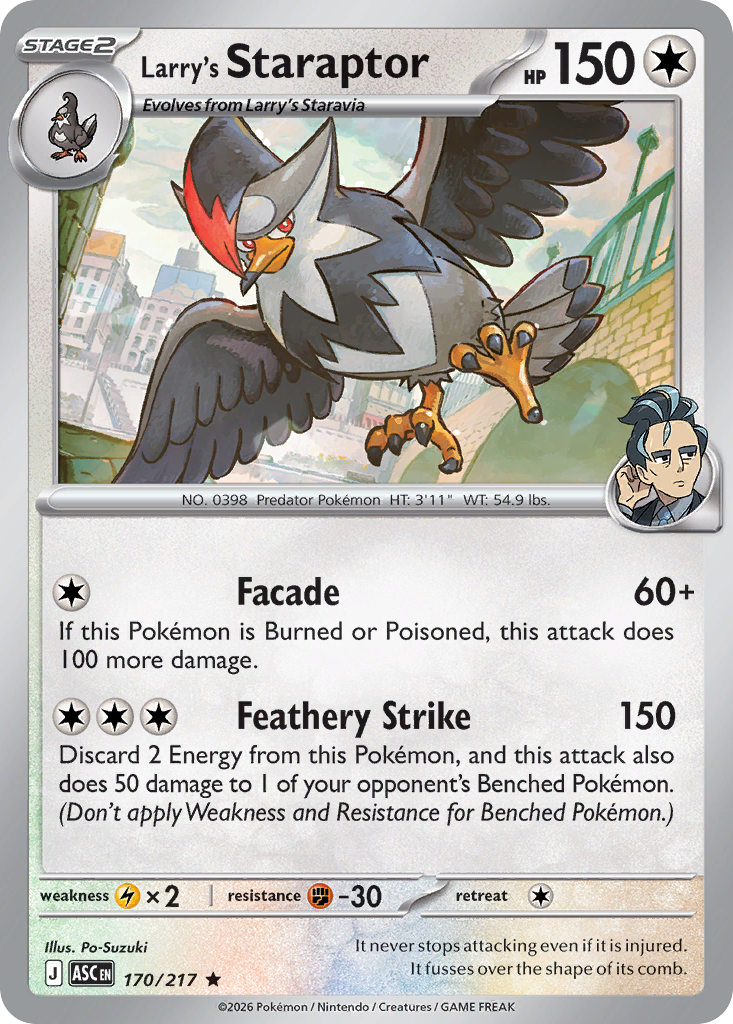 Larry's Staraptor (Ascended Heroes 170)