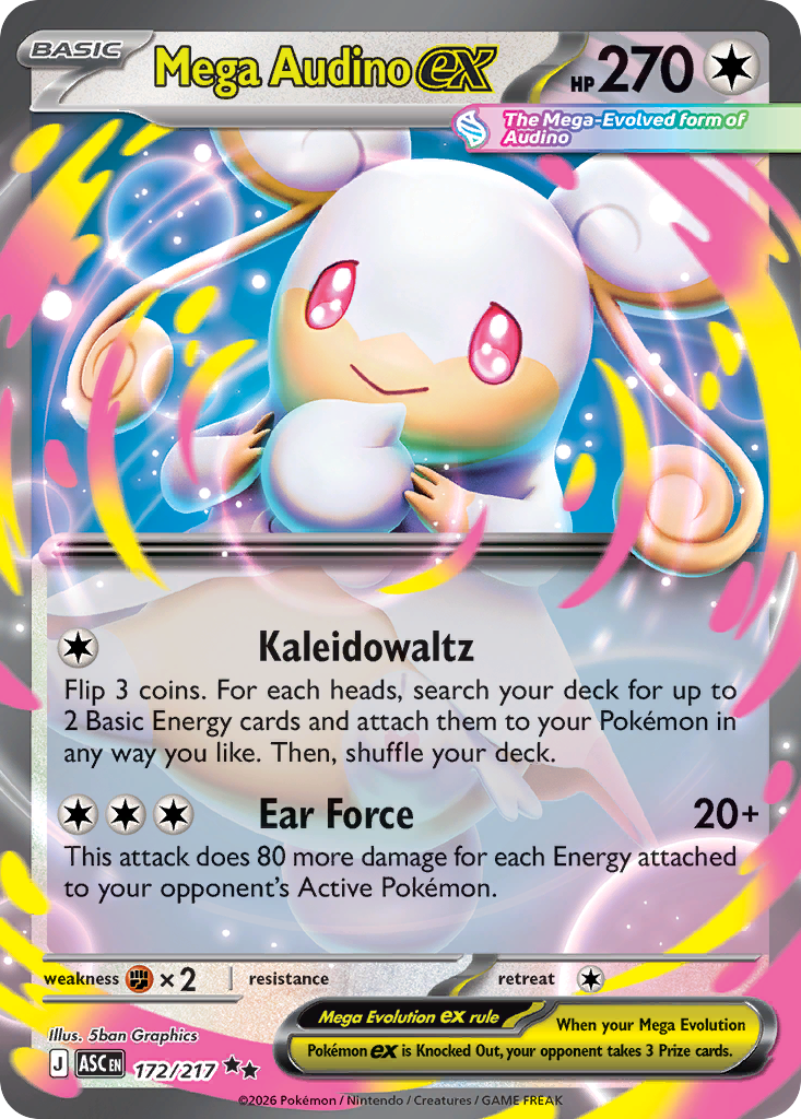 Mega Audino ex (Ascended Heroes 172)