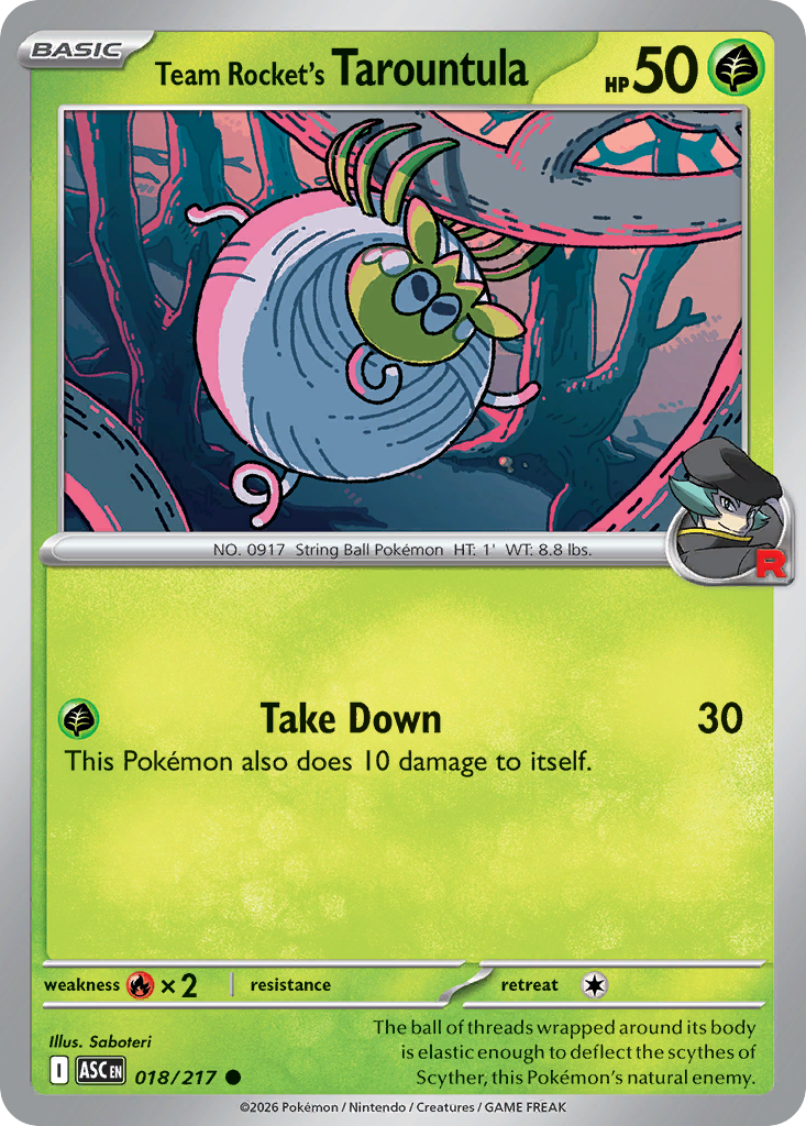 Team Rocket's Tarountula (Ascended Heroes 18)