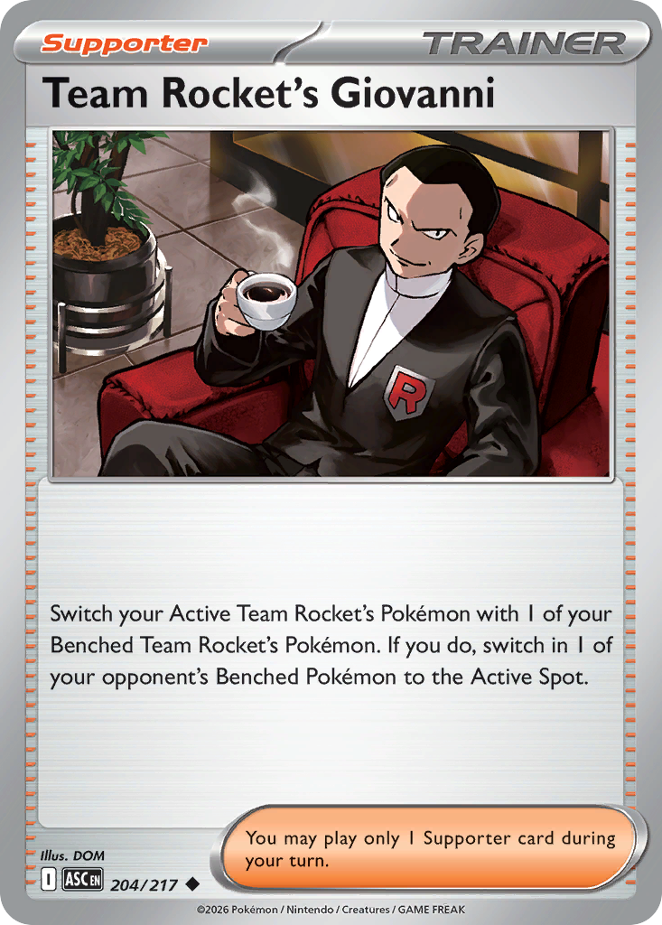 Team Rocket's Giovanni (Ascended Heroes 204)