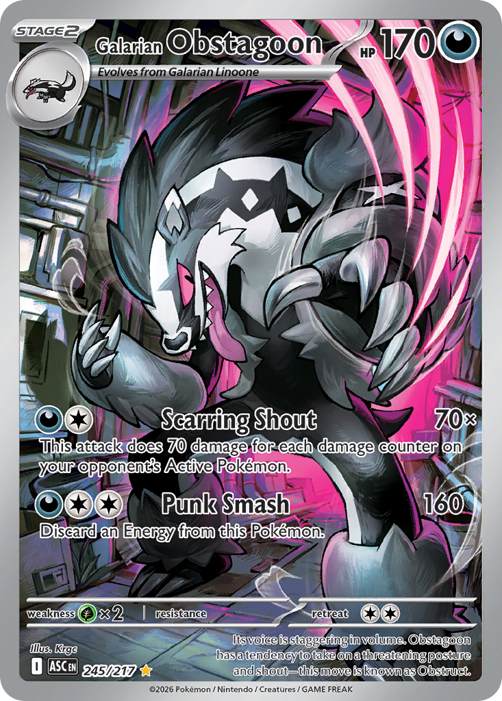 Galarian Obstagoon (Ascended Heroes 245)