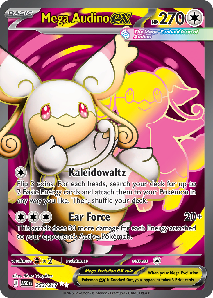 Mega Audino ex (Ascended Heroes 253)