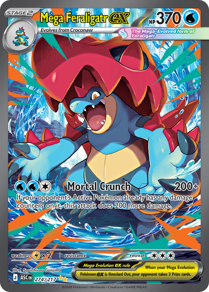 Mega Feraligatr ex (Ascended Heroes 274)