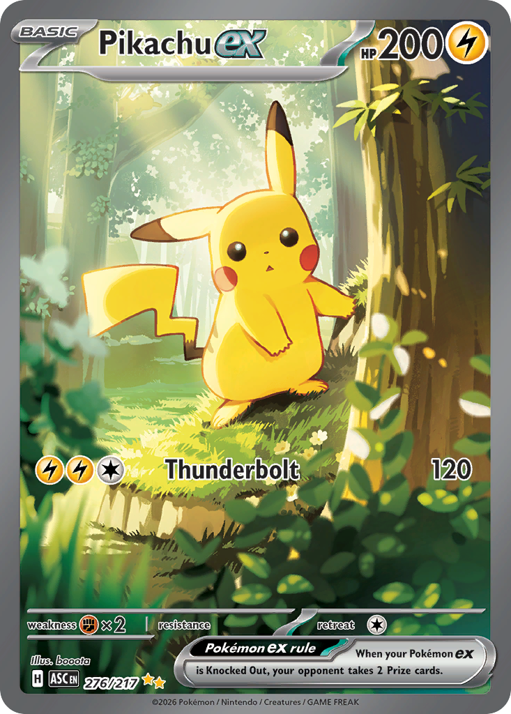 Pikachu ex (Ascended Heroes 276)