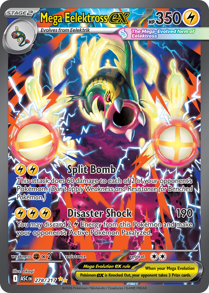 Mega Eelektross ex (Ascended Heroes 278)