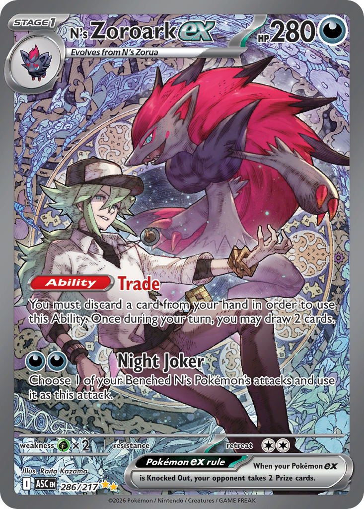 N's Zoroark ex (Ascended Heroes 286)