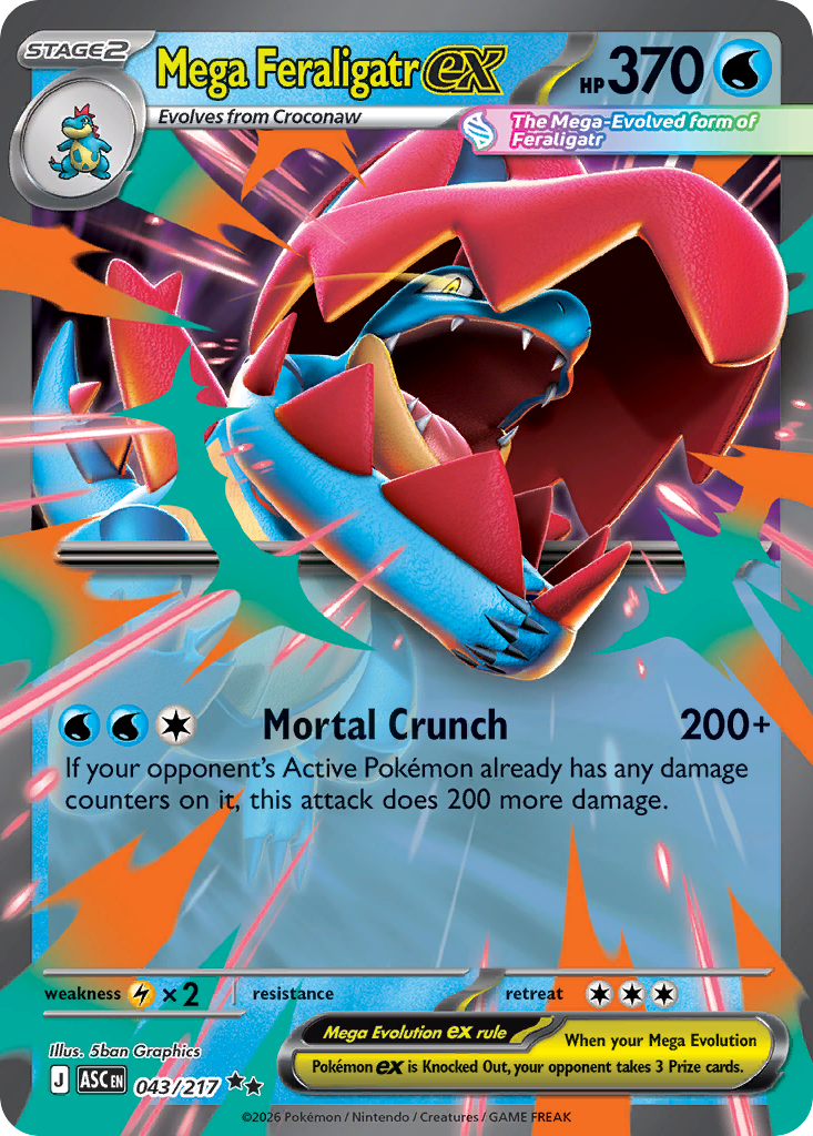Mega Feraligatr ex (Ascended Heroes 43)