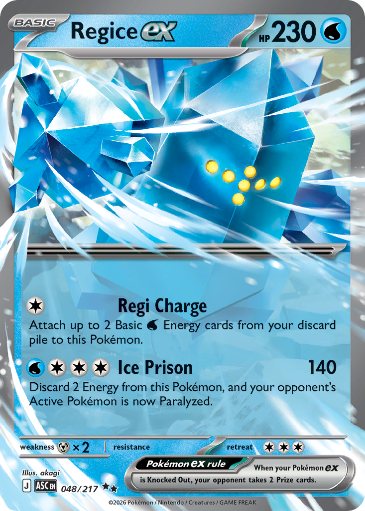 Regice ex (Ascended Heroes 48)