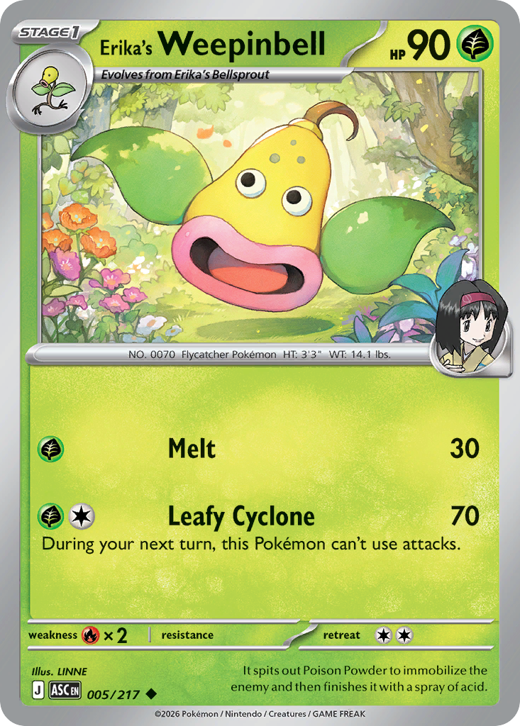 Erika's Weepinbell (Ascended Heroes 5)