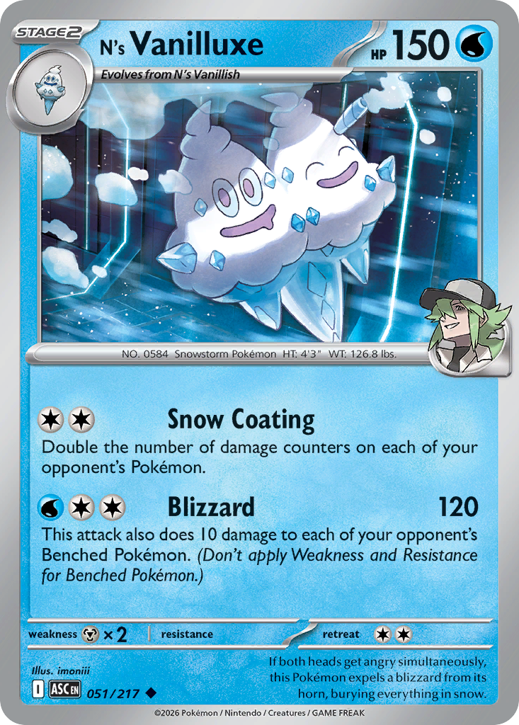 N's Vanilluxe (Ascended Heroes 51)
